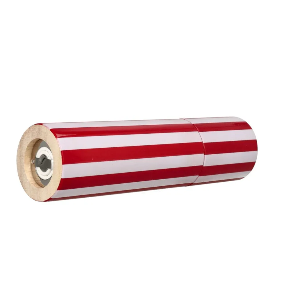 Addison Ross - Column Striped Peper & Zoutmolen Red & White 24 cm