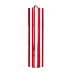 Addison Ross - Column Striped Peper & Zoutmolen Red & White 24 cm