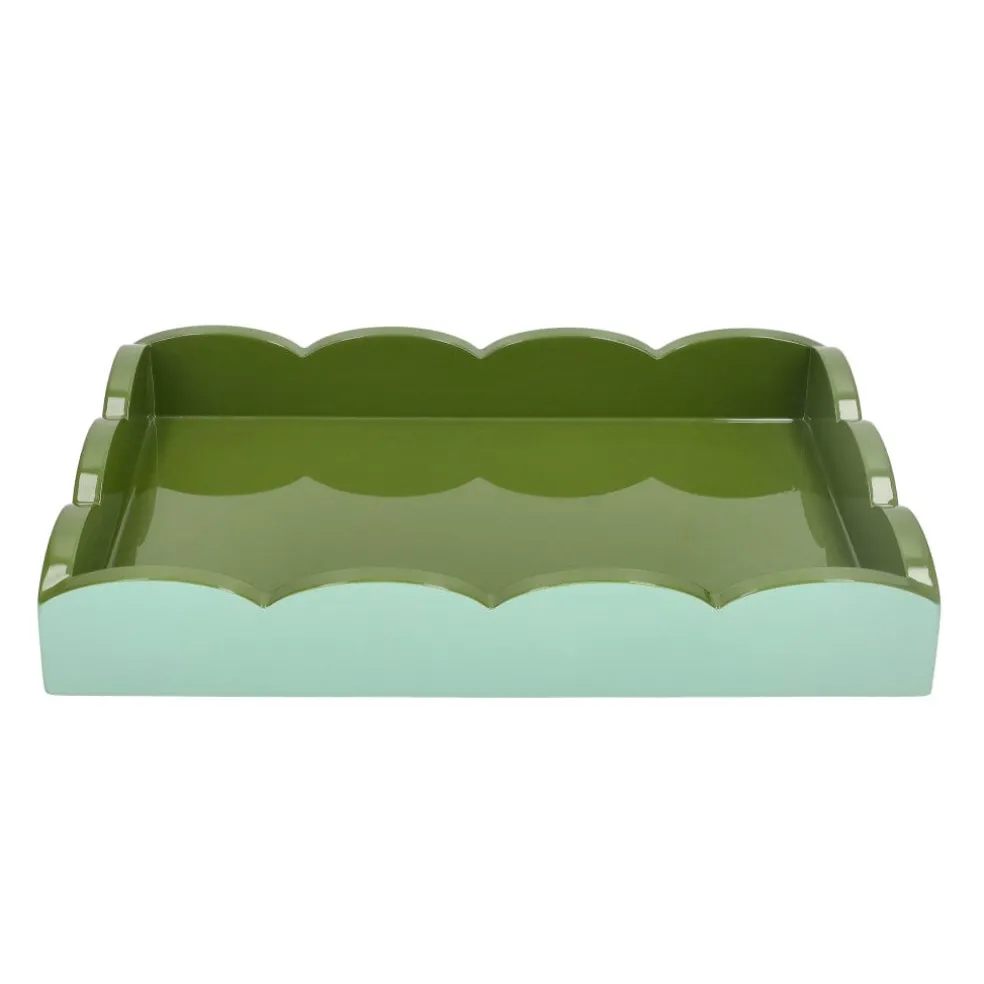 Addison Ross - Dienblad Scalloped - Eau de Nill/Khaki - 28x20 cm