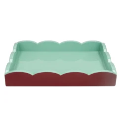 Addison Ross - Dienblad Scalloped - Cherry/Eau de Nill - 28x20 cm