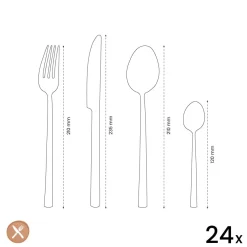 Amefa - Felicity 24-delige Bestekset - Zilver
