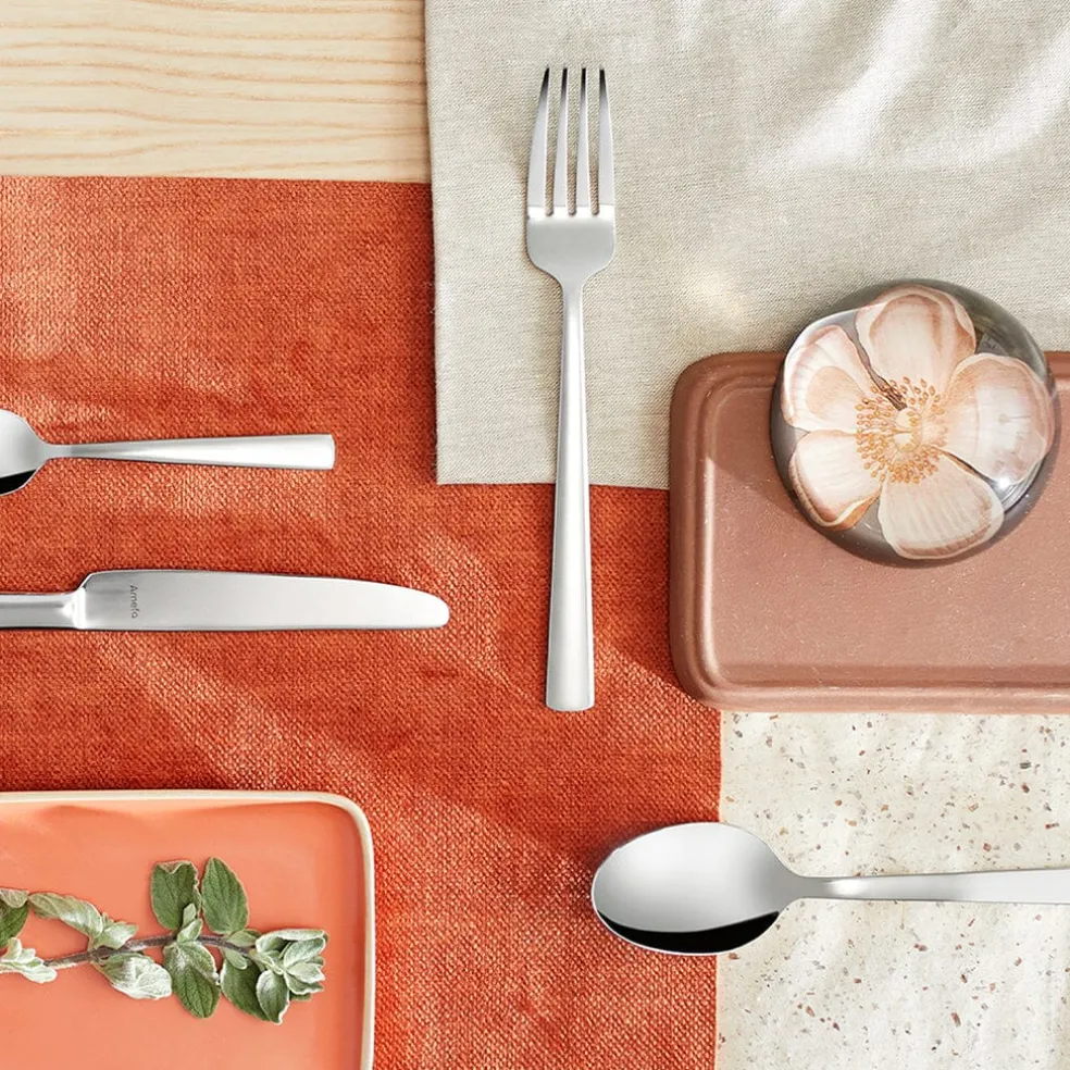 Amefa - Moderno 60-delige Bestekset 6 Personen Hoogglans - Zilverkleurig