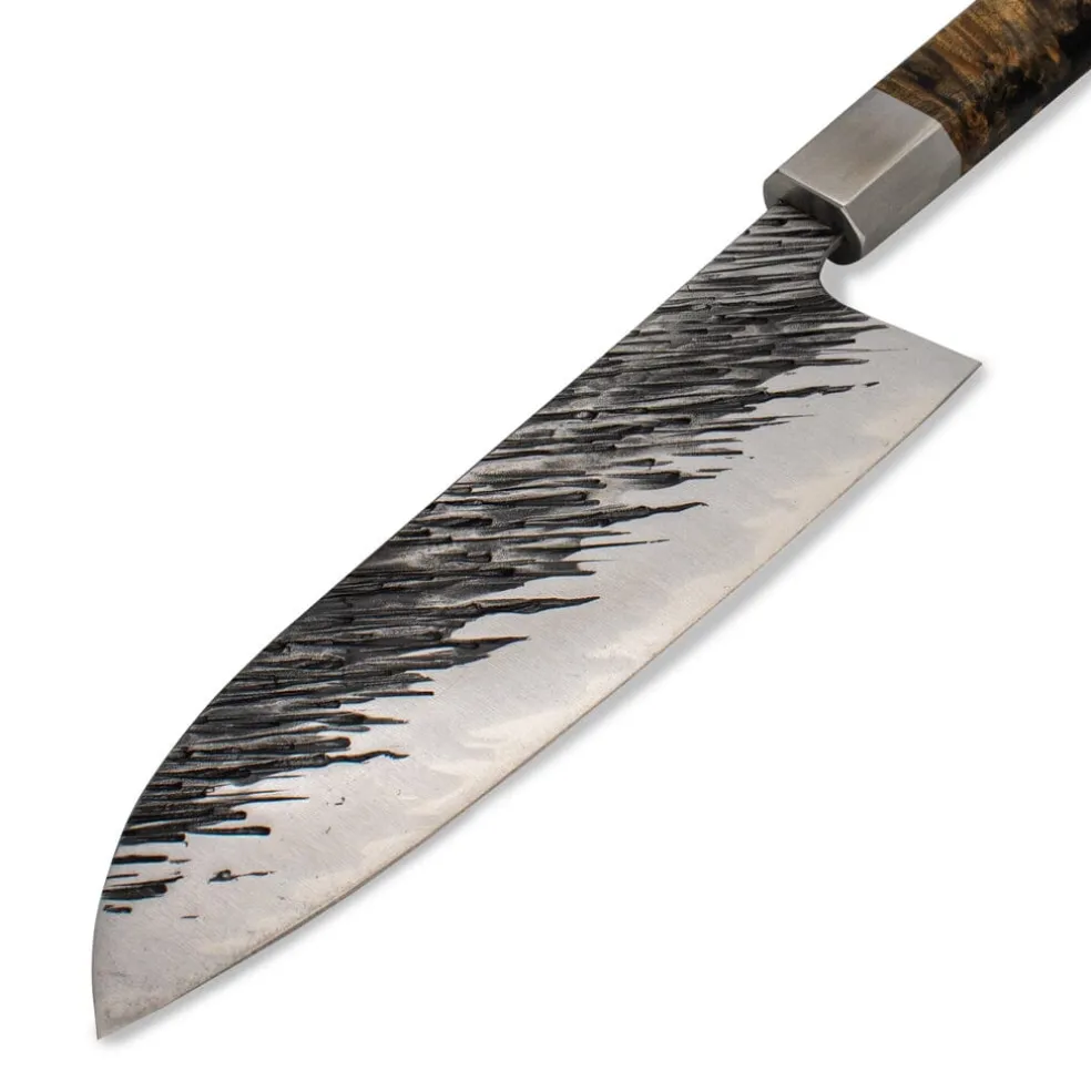 Ame - Japanse Santoku Rain Pattern 18 cm