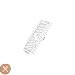 Benriner - Japanse Mandoline 6,4 cm met 3 messen