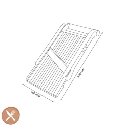 Benriner - Japanse Mandoline Jumbo 12 cm met 1 mes