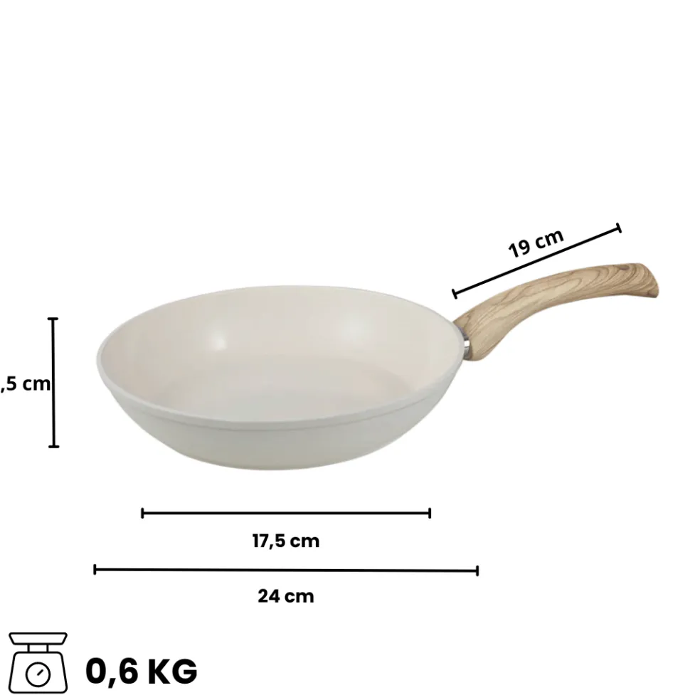 Cook & Pan - Go Ivory Koekenpan 24 cm