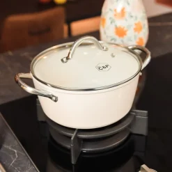 Cook & Pan - Go Ivory Kookpan 20 cm met glazen deksel