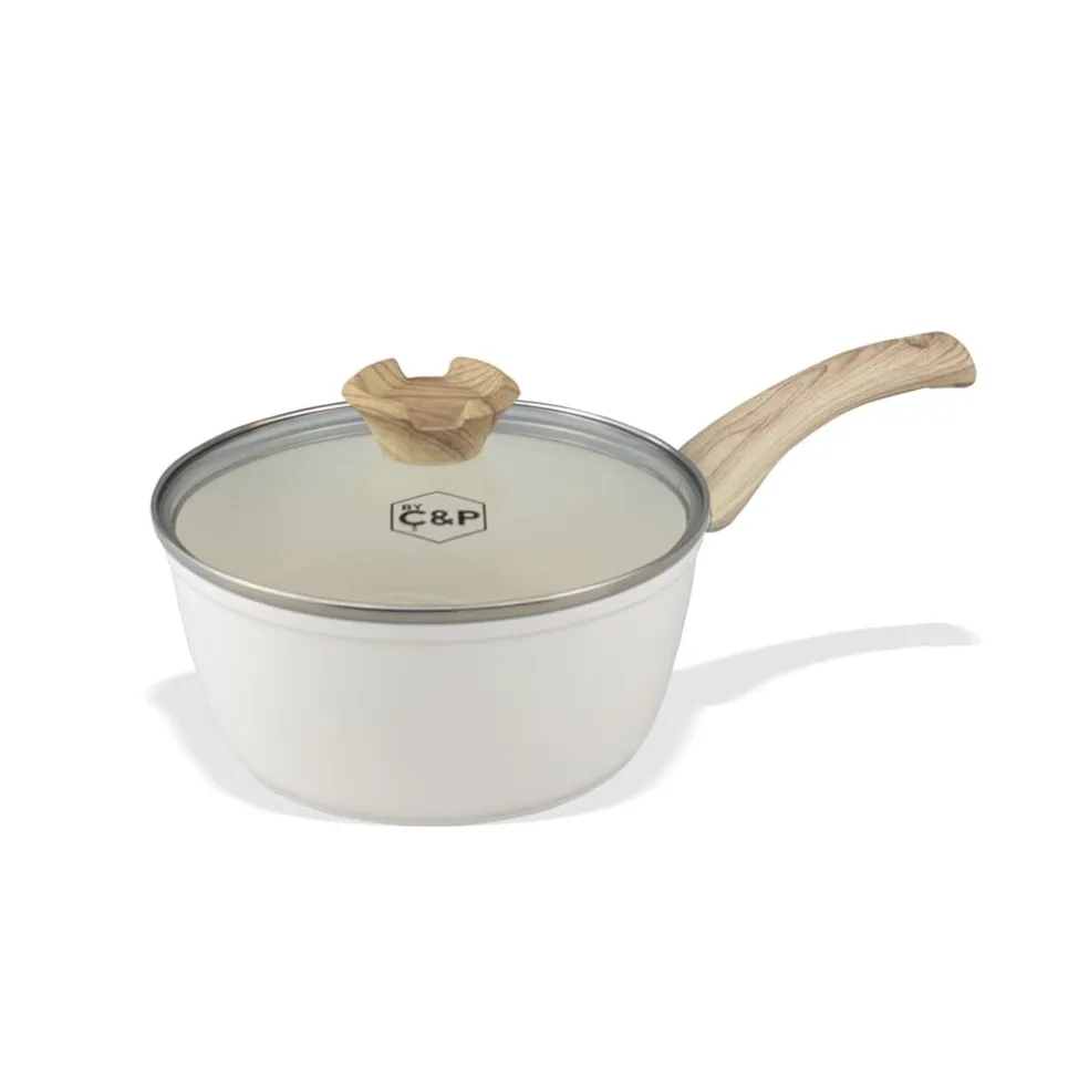 Cook & Pan - Go Ivory Steelpan 18 cm met glazen deksel