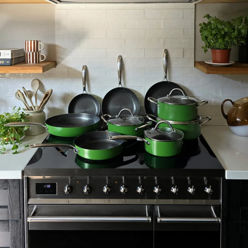 Cook & Pan - Honey Go Green Kookpot 22 cm met glazen deksel