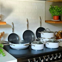 Cook & Pan - Honey Go Ivory Kookpot 20 cm met glazen deksel