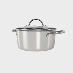 Cook & Pan - Honey Go Ivory Kookpot 20 cm met glazen deksel