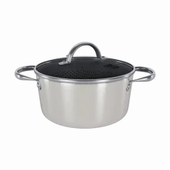 Cook & Pan - Honey Go Ivory Kookpot 20 cm met glazen deksel