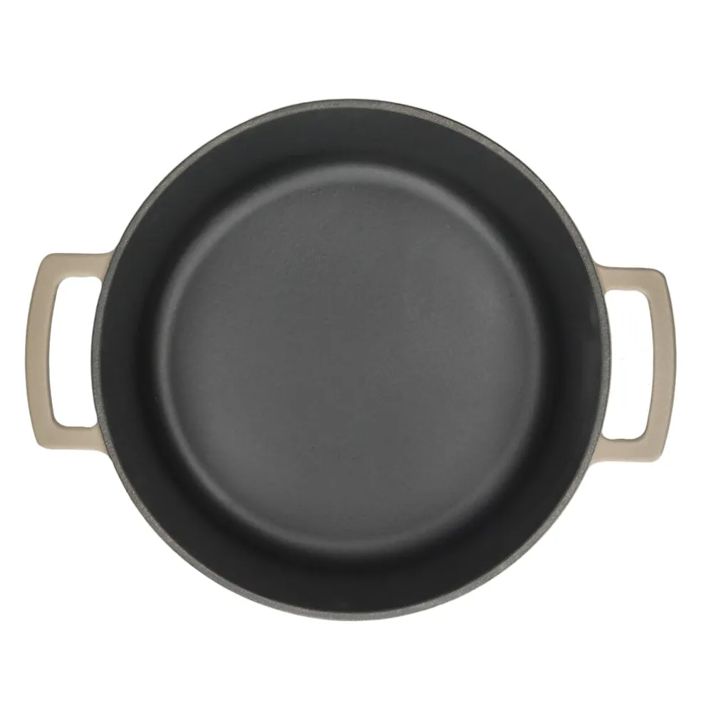 Cook & Pan - Taupe of Mind Gietijzeren Braadpan 28 cm - 6.5 liter