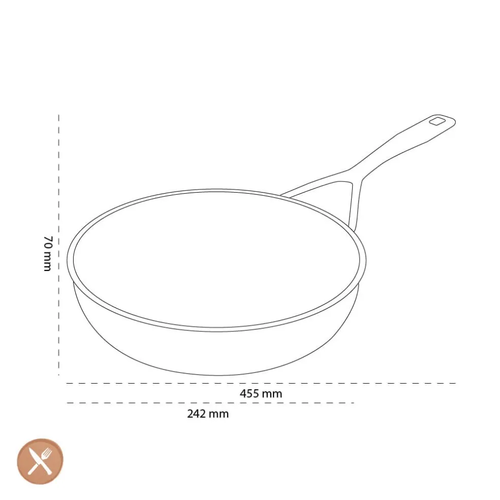 Demeyere - Alu Pro 5 Ceraforce Hoge koekenpan 24 cm