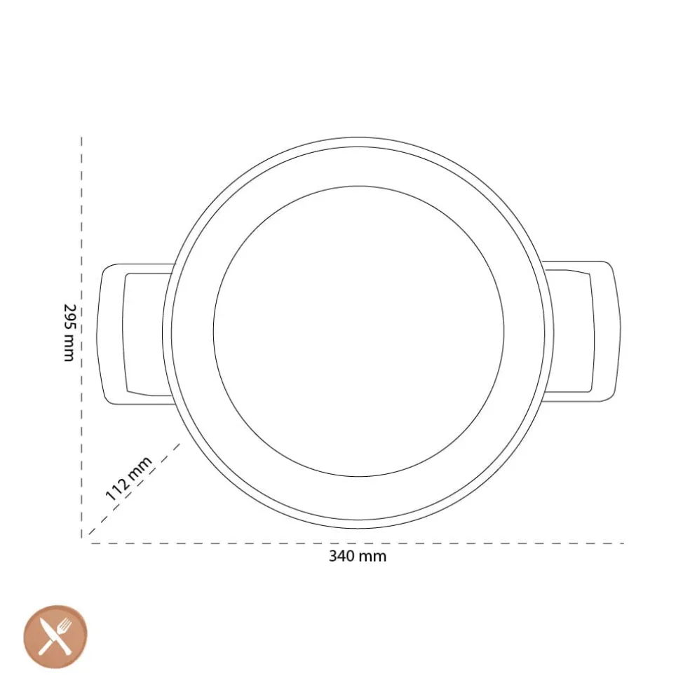 Demeyere - Alu Pro 5 Ceraforce Lage kookpan met deksel 28 cm