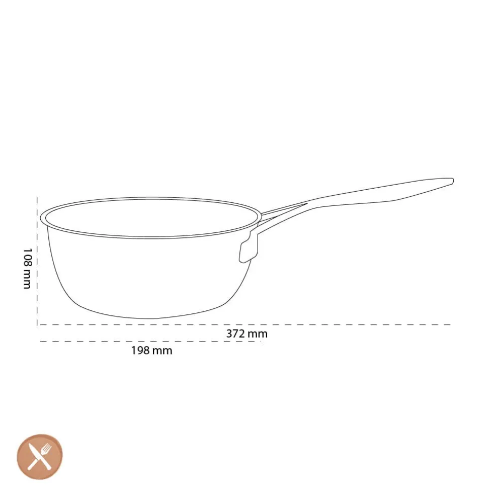 Demeyere - Industry 5 Conische sauteuse 18 cm
