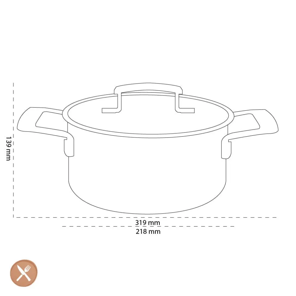 Demeyere - Industry 5 Kookpan met deksel 20 cm