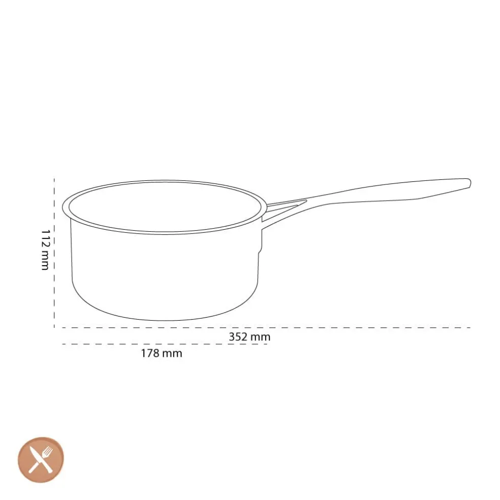 Demeyere - Industry 5 Steelpan zonder deksel 16 cm