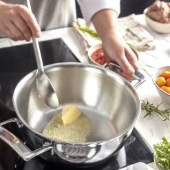 Demeyere - Silver 7 Conische sudderpan 24 cm met deksel