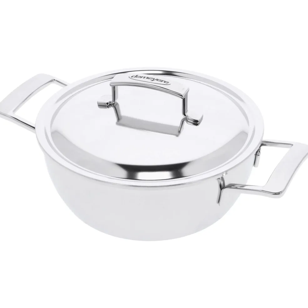 Demeyere - Silver 7 Conische sudderpan 28 cm met deksel