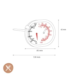 GEFU - Braad- en oventhermometer 3-in-1