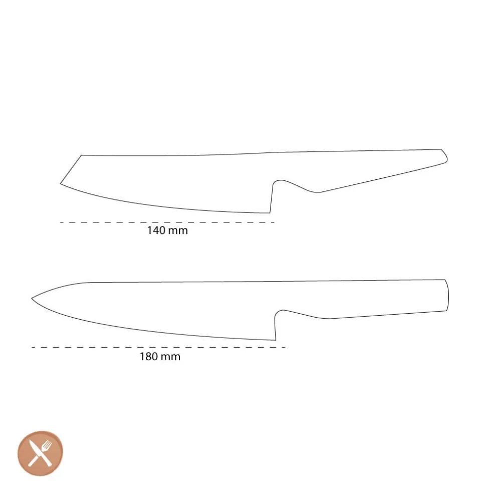 Global - G-7805 Koksmes + Groentemes