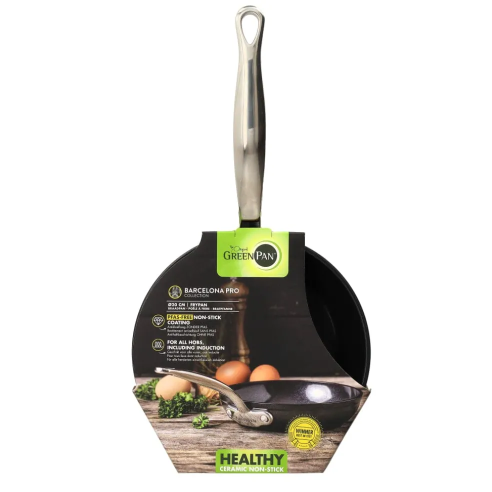 GreenPan - Barcelona Pro koekenpan met keramische antiaanbaklaag 20 cm