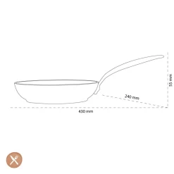 GreenPan - Barcelona Pro koekenpan met keramische antiaanbaklaag 24 cm