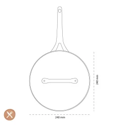 GreenPan - Barcelone Stoofpan met keramisiche antiaanbaklaag met deksel 24 cm