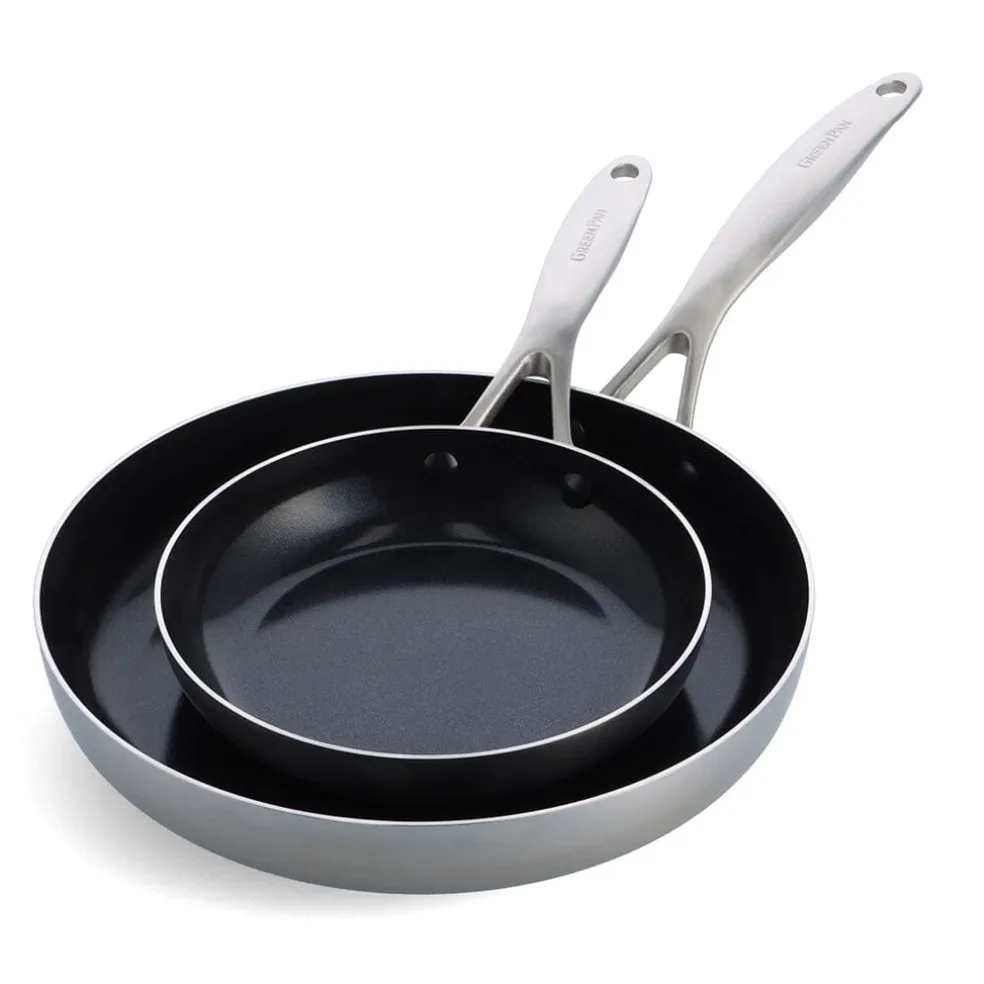GreenPan - Geneva 2-delige Pannenset met keramische antikleeflaag 20/28cm