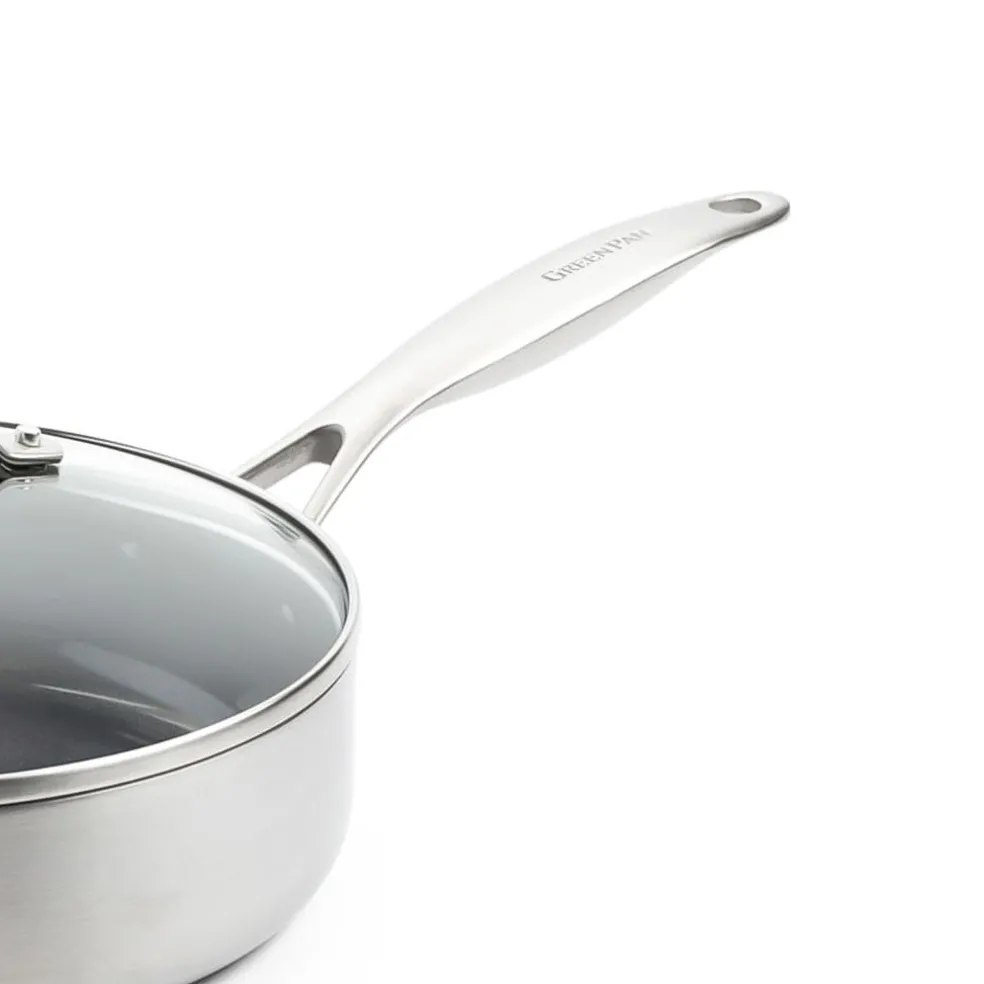 GreenPan - Geneva Stoofpan met keramische antiaanbaklaag met deksel 24cm