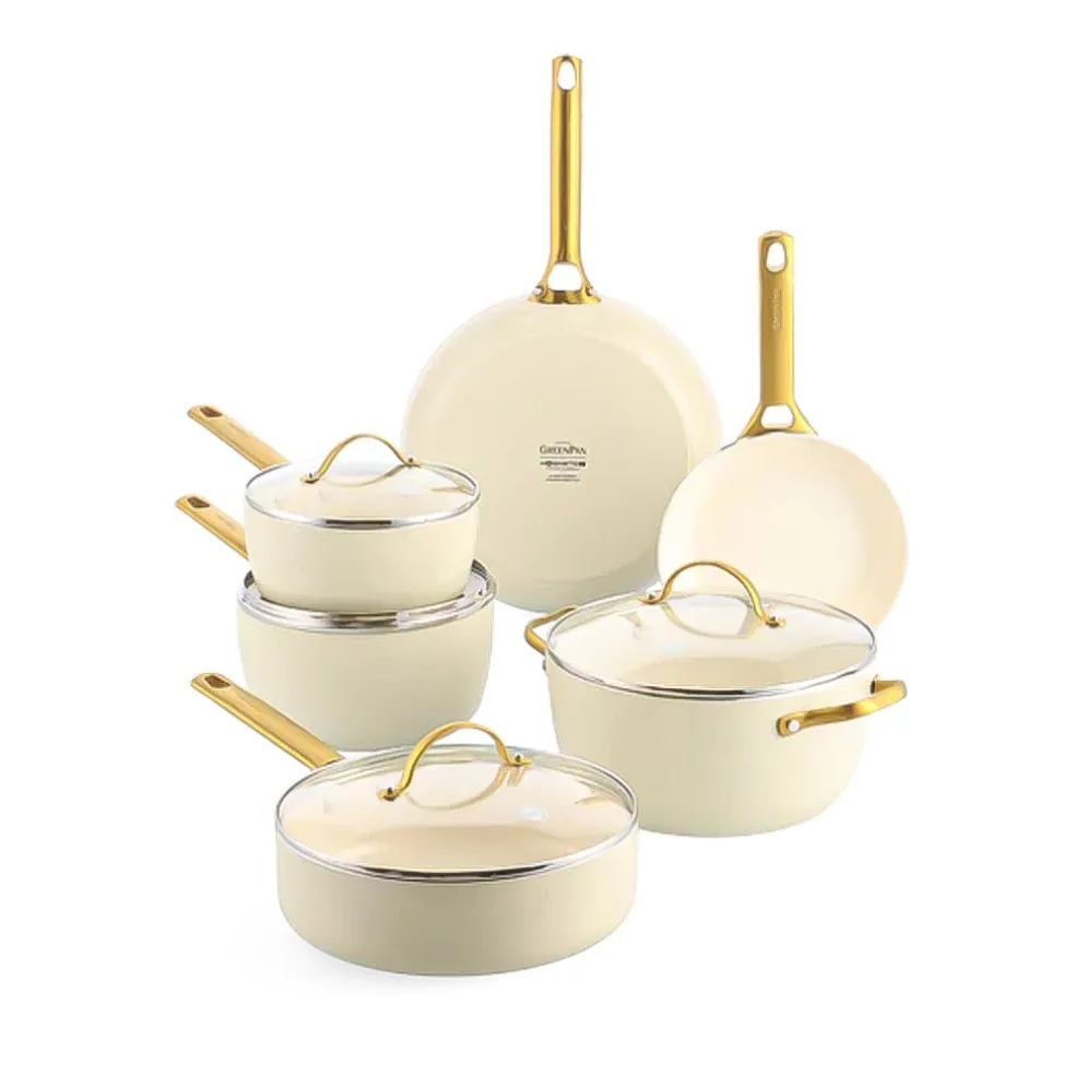 GreenPan - Padova Cream White 10-delige pannenset