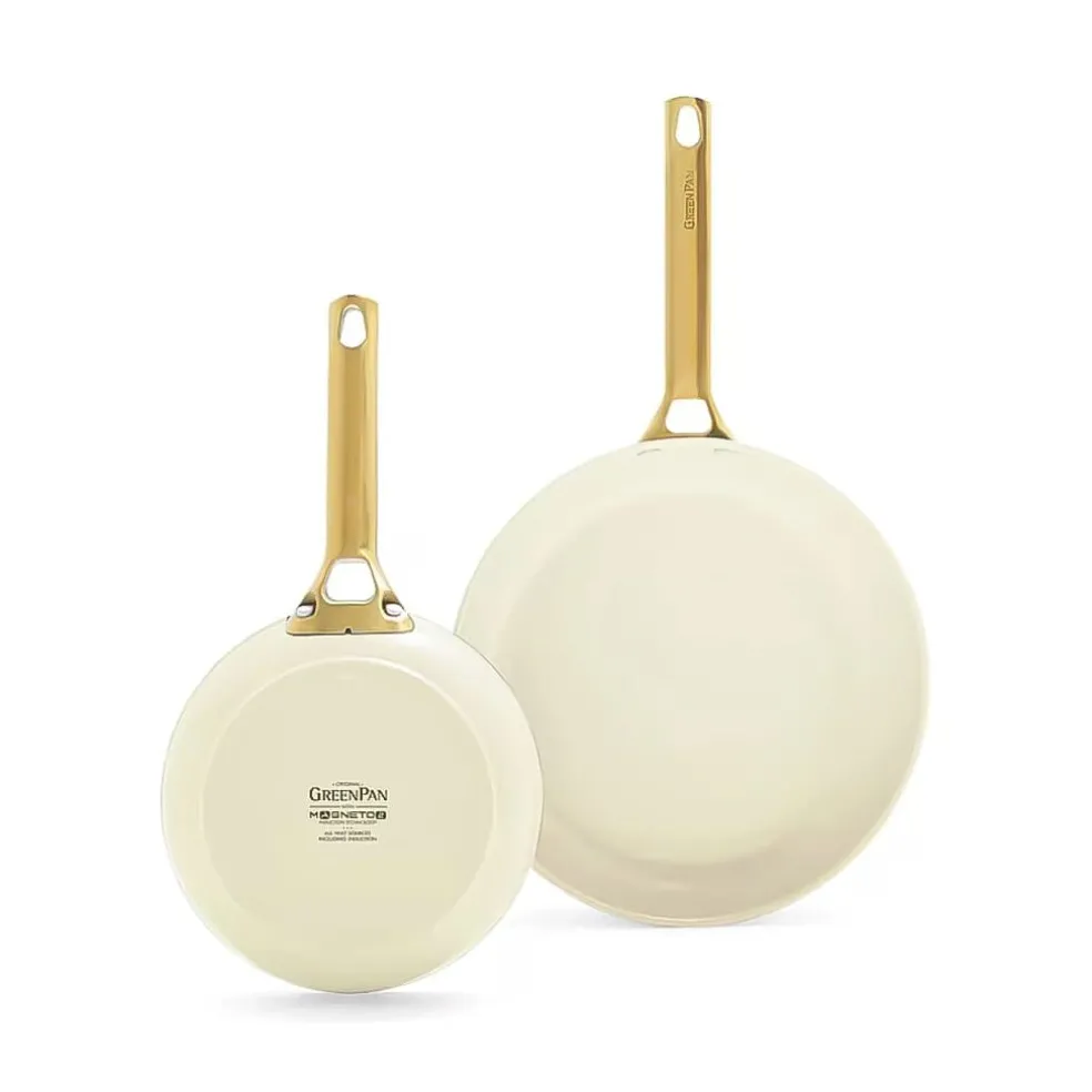 GreenPan - Padova Cream White 2-delige pannenset met keramische antiaanbaklaag 20/26 cm