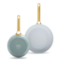 GreenPan - Padova Smokey Blue 2-delige pannenset met keramische antiaanbaklaag 20/28 cm