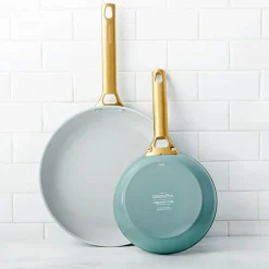 GreenPan - Padova Smokey Blue 2-delige pannenset met keramische antiaanbaklaag 20/28 cm