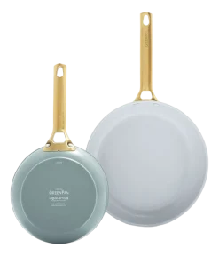GreenPan - Padova Smokey Blue/Mint Green 4-delige Koekenpannenset 20/26/28 cm