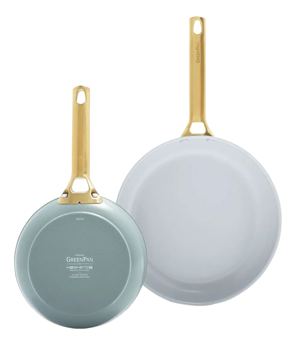 GreenPan - Padova Smokey Blue/Mint Green 4-delige Koekenpannenset 20/26/28 cm