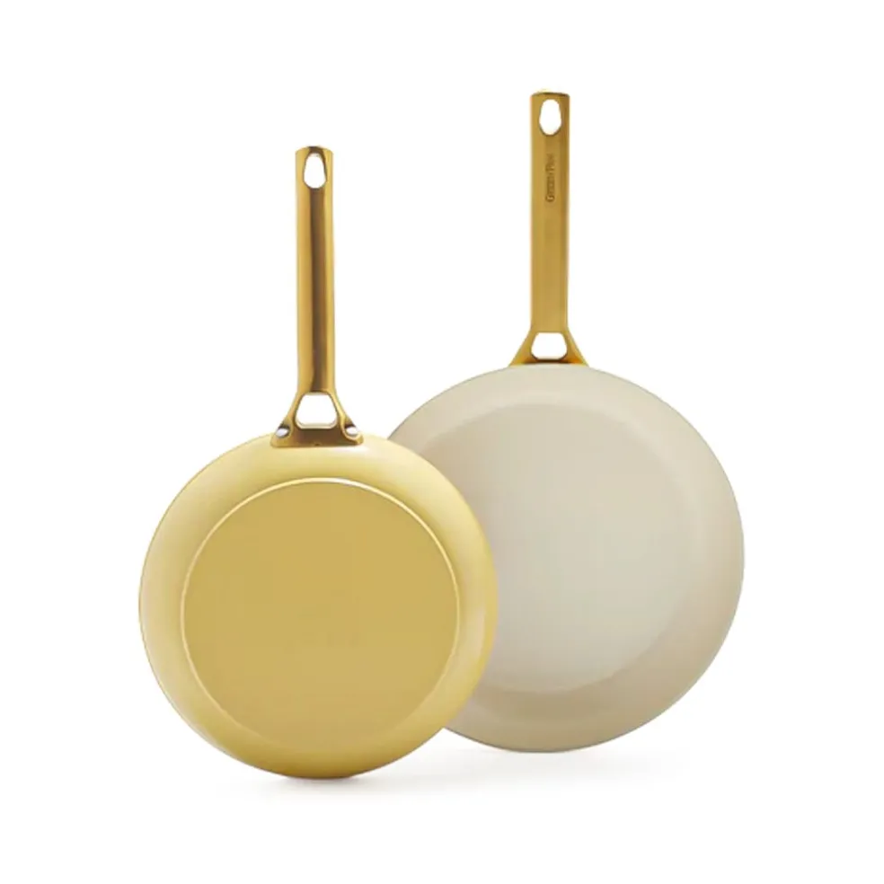 GreenPan - Padova Sunshine Yellow 2-delige pannenset met keramische antiaanbaklaag 20/26 cm