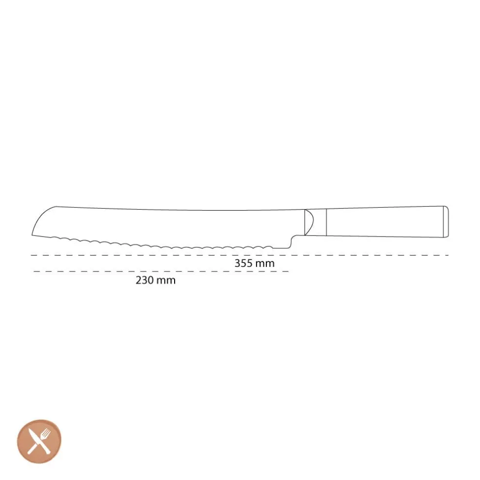 Kai Shun - Classic Wit Broodmes 23,0 cm