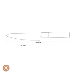 Kai Shun - Magoroku Pakka Officemes 6'' 15,0 cm