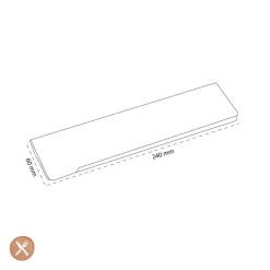 Kai Shun - Messenbeschermer maat M 24 x 6 cm