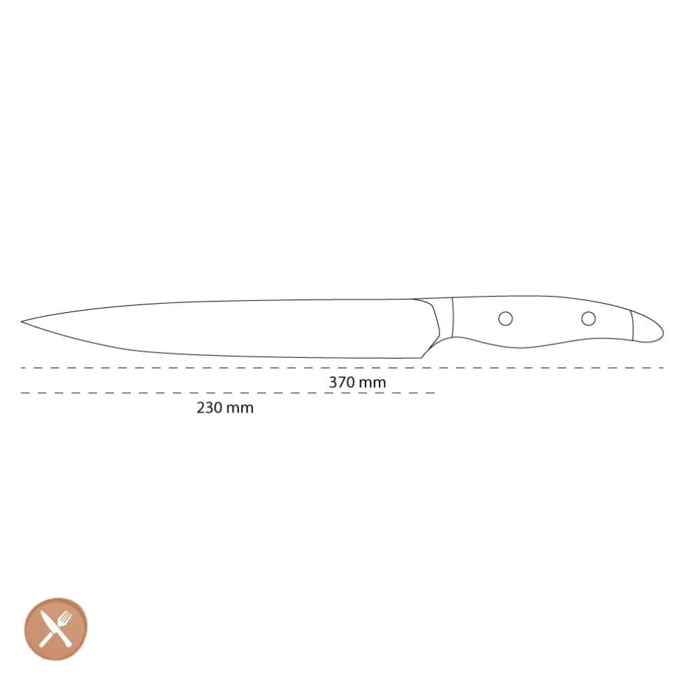 Kai Shun - Nagare Black Vleesmes 23,0 cm