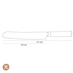 Kai Shun - Tim Mälzer Series Broodmes 9'' 23,0 cm