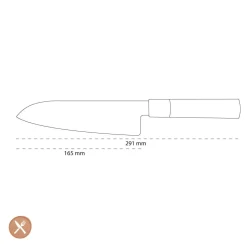 Kai Shun - Wasabi Black Santoku 6,5'' 16,5 cm