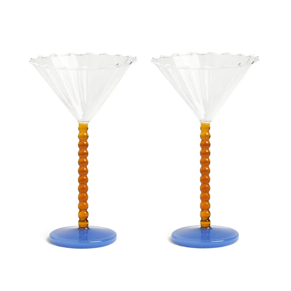 &Klevering - Coupe perle amber set van 2