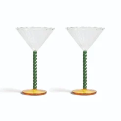 &Klevering - Coupe perle groen set van 2
