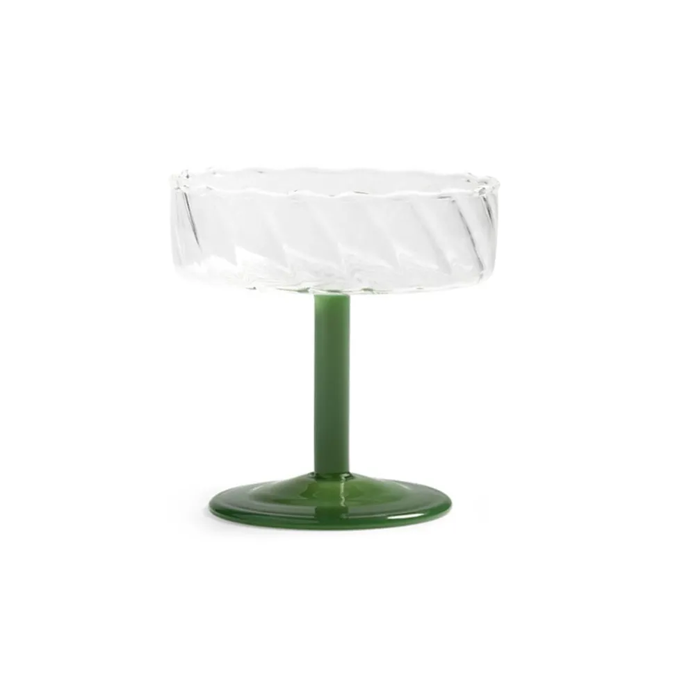 &Klevering - Coupe twirl donkergroen set van 2