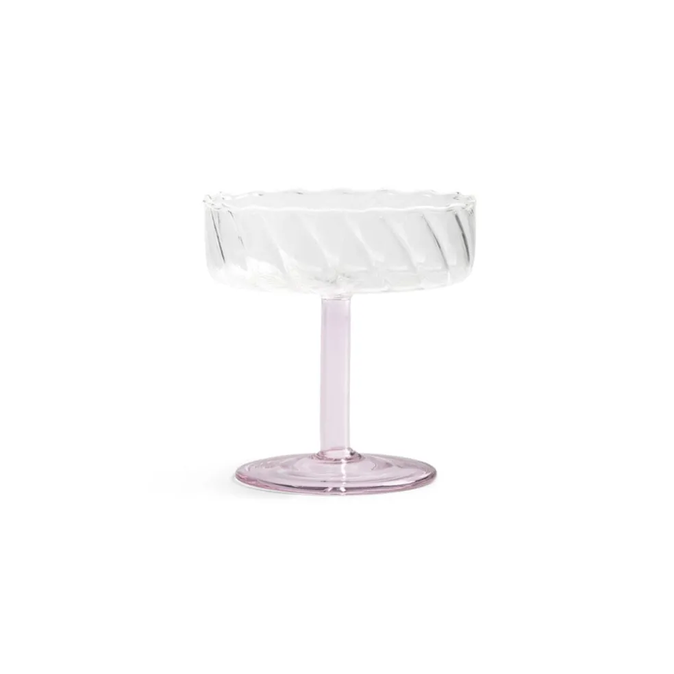 &Klevering - Coupe twirl roze set van 2