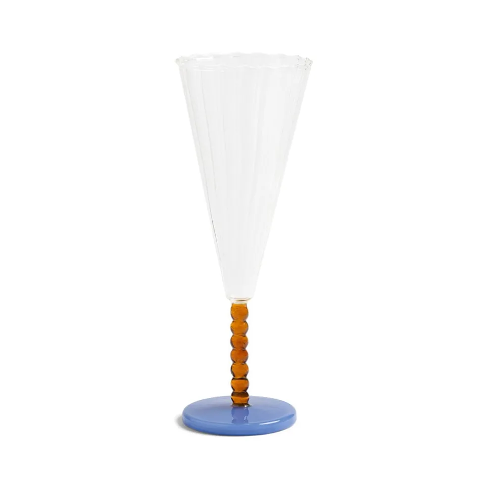 &Klevering - Flute perle amber set van 2
