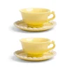 &Klevering - Kop en Schotel Whip - Geel - Set Van 2